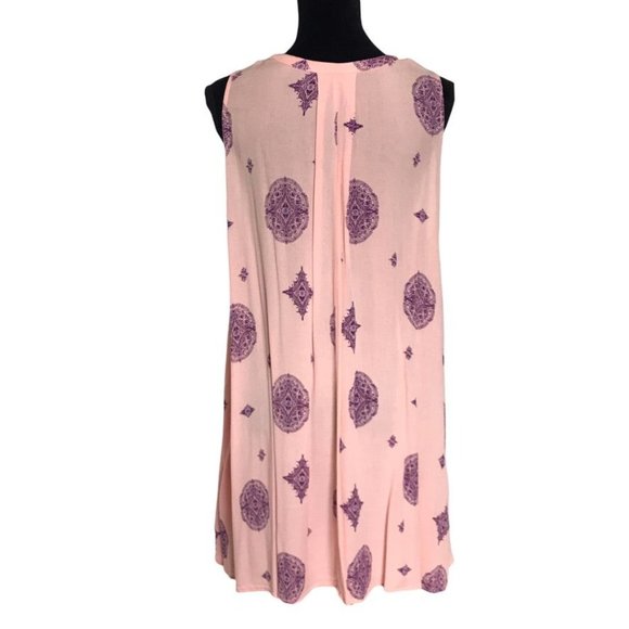 Free People Tree Swing Tunic Dress in Pink /Purple - Size Small - Picture 5 of 7